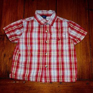 Cherokee Fall Plaid Shirt button down. 3T